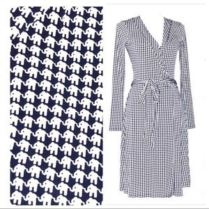 Banana Republic Elephant Print Wrap Dress